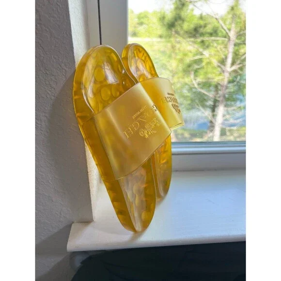 Coach Ulyssa Jelly Slide Sandals in Buttercup Yellow Women’s Size 8 - Picture 4 of 11